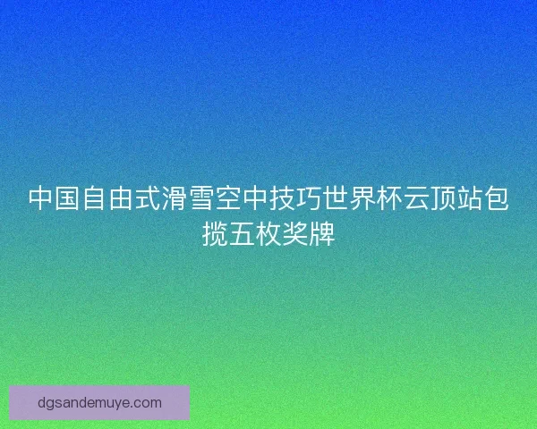 中国自由式滑雪空中技巧世界杯云顶站包揽五枚奖牌 中国自由式滑雪空中技巧世界杯云顶站包揽五枚奖牌